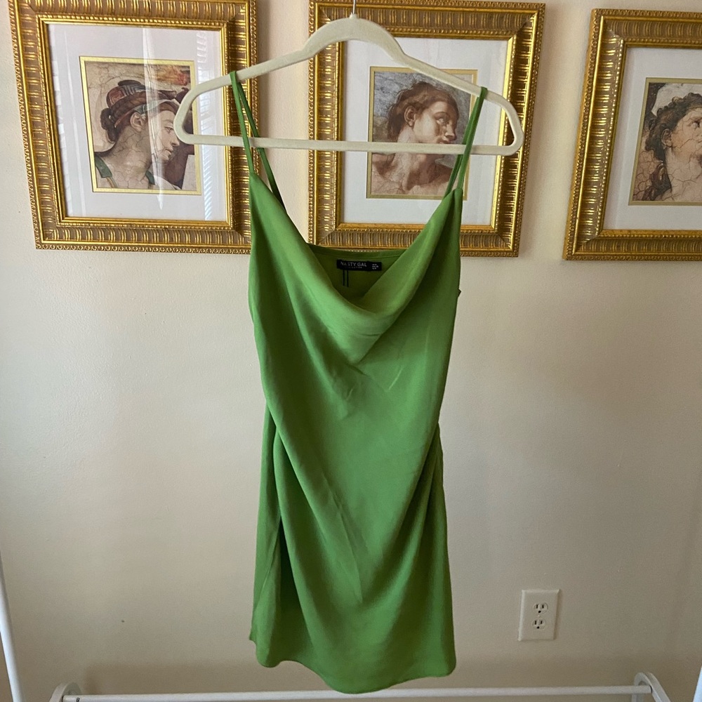 Nastygal cowl neck mini dress